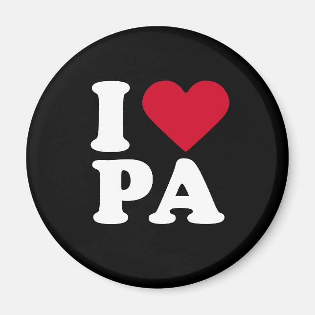 I LOVE PA MAGNET (Front)