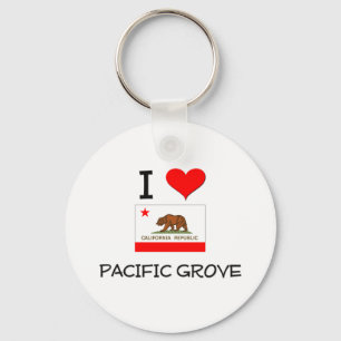 I Love PACIFIC GROVE California Key Ring