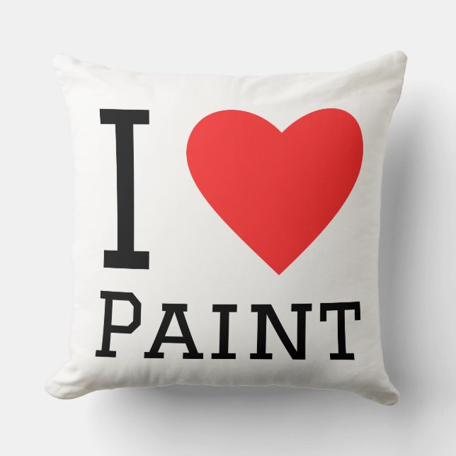 I love paint cushion (Front)