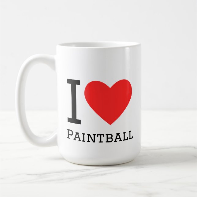 I love paintball coffee mug (Left)