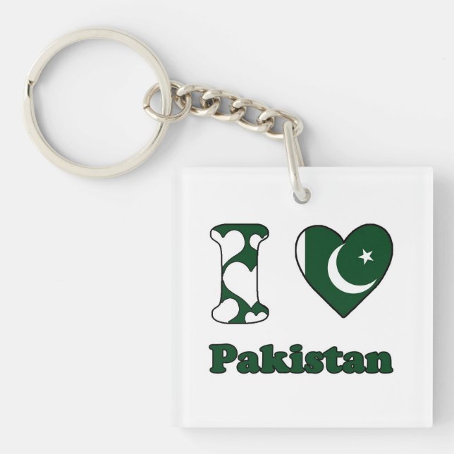 I love Pakistan Key Ring (Front)