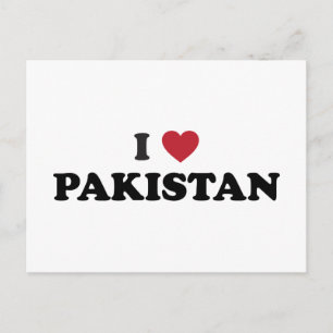 I Love Pakistan Postcard