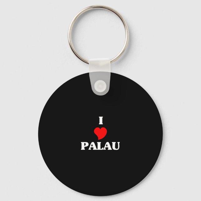 I Love Palau Key Ring (Front)