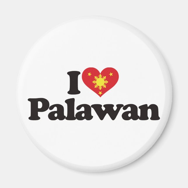 I Love Palawan Magnet (Front)