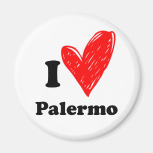 I Love Palermo Magnet