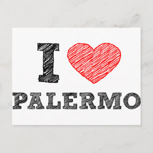 I love Palermo Postcard