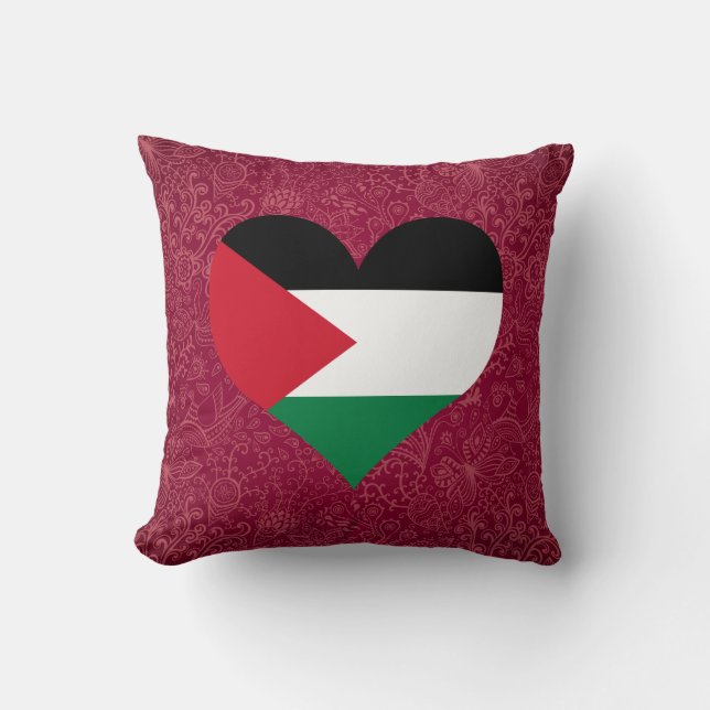 I Love Palestine Cushion (Front)
