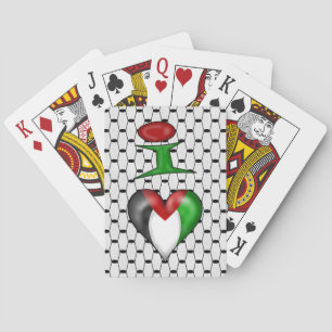 I love Palestine I Heart Palestine Playing Cards