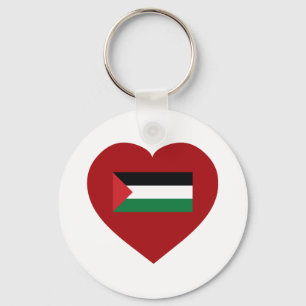 I Love Palestine Key Ring
