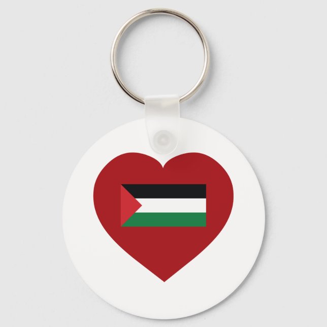 I Love Palestine Key Ring (Front)