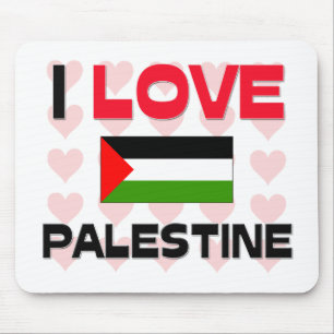 I Love Palestine Mouse Pad