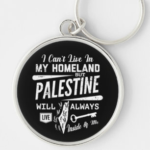 I Love Palestine My Homeland Customizable Keychain