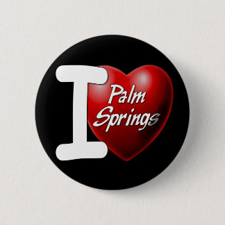 I Love Palm Springs 6 Cm Round Badge