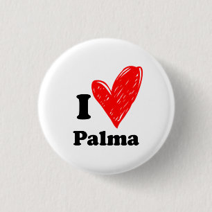I Love Palma 3 Cm Round Badge