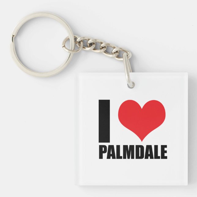 I love Palmdale Key Ring (Front)