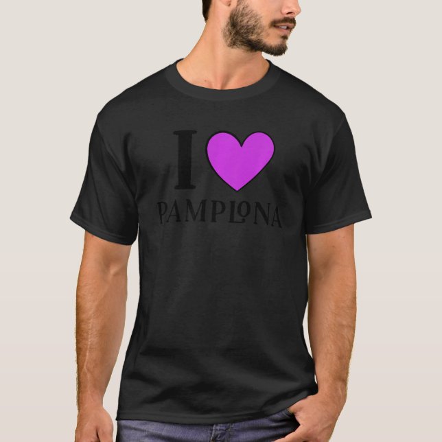 I Love Pamplona Spain Premium T-Shirt (Front)