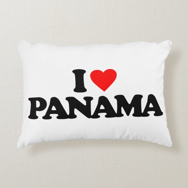 I LOVE PANAMA DECORATIVE CUSHION (Front)
