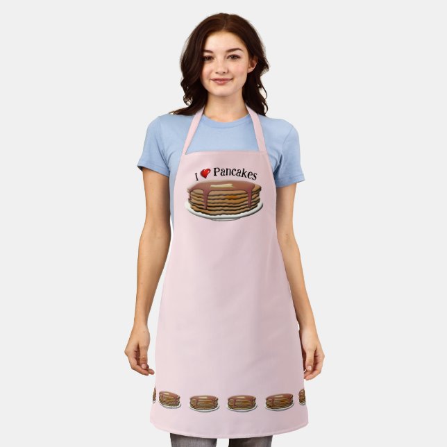 I Love Pancakes! Apron (Worn)