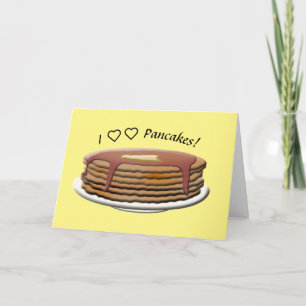 I Love Pancakes! Card