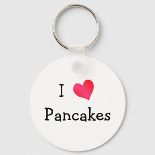 I Love Pancakes Key Ring