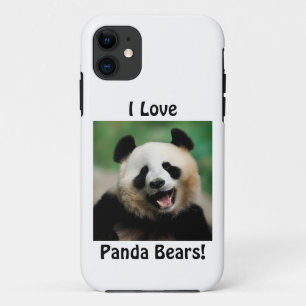 I Love Panda Bears iPhone 11 Case