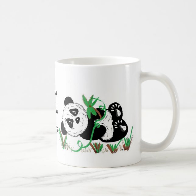 I Love Panda Bears Coffee Mug (Right)