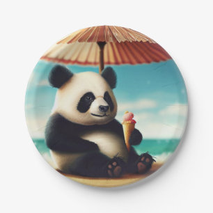 I love panda Bears Paper Plate
