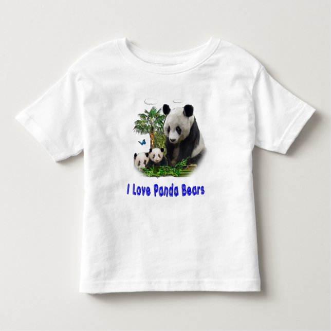 I love panda Bears Toddler T-Shirt (Front)