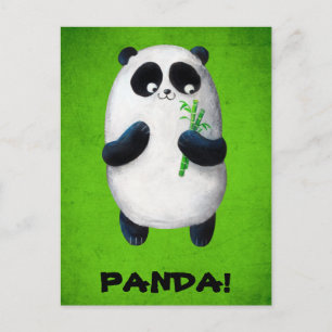 I love Panda Postcard