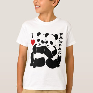 I Love Pandas T-Shirt