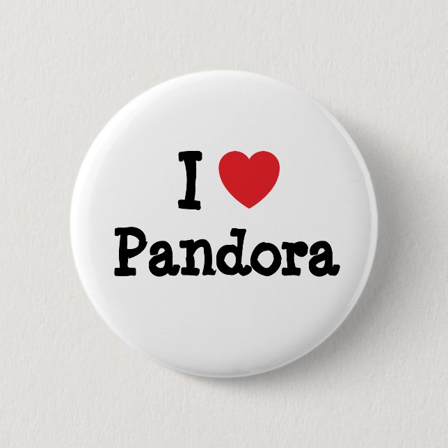 I love Pandora heart T-Shirt 6 Cm Round Badge (Front)