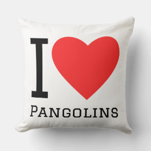 I love pangolins cushion