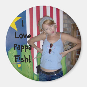 I Love Pappa Fish! Magnet
