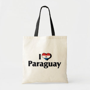 I Love Paraguay Flag Tote Bag