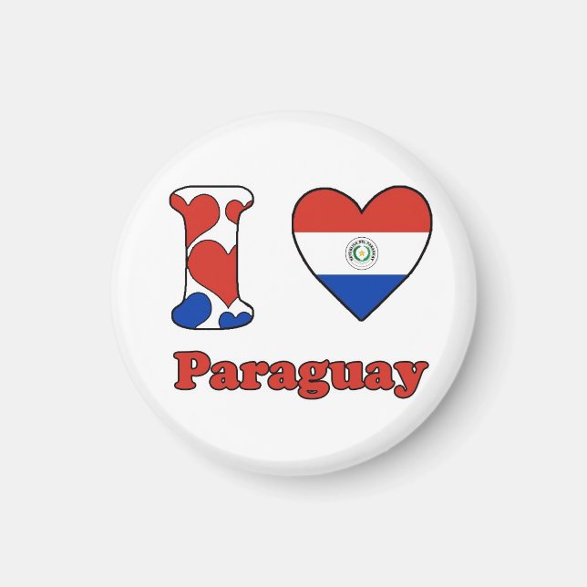 I love Paraguay Magnet (Front)