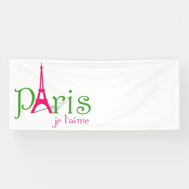 I love Paris Banner (Horizontal)