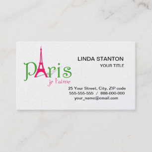 I love Paris Business Card
