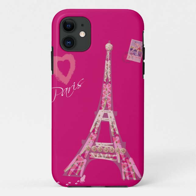 I Love Paris Case-Mate iPhone Case (Back)