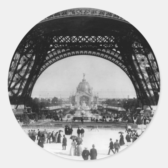 I Love Paris Classic Round Sticker (Front)