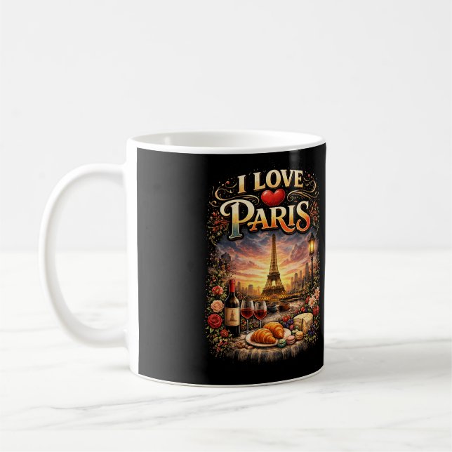 I Love Paris Coffee Mug (Left)