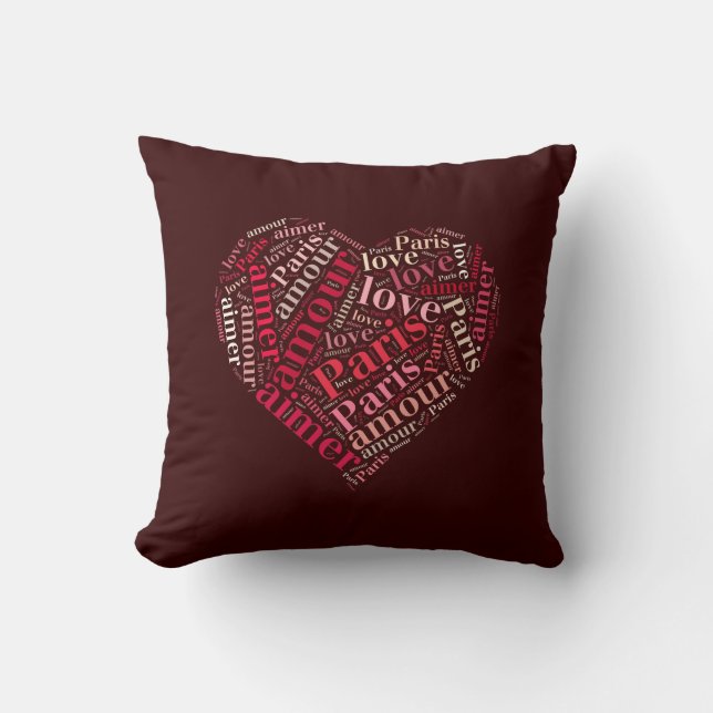 I love Paris Cushion (Front)
