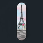 I Love Paris - Eiffel Tower and Bouquet Flowers Skateboard<br><div class="desc">I Love Paris - Eiffel Tower Romantic Drawing - Choose / Add Your Unique Text / Font / Colour - Make Your Special Gift - Resize and move or remove and add elements - Image / text with customisation tool ! - Drawing and Design by MIGNED. You can also transfer...</div>