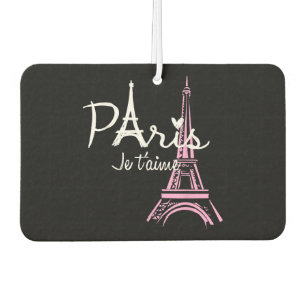 I Love Paris Eiffel Tower France French Souvenir Car Air Freshener