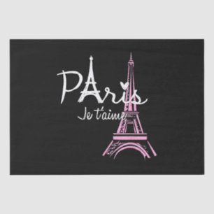 I Love Paris Eiffel Tower France French Souvenir Tissue Paper