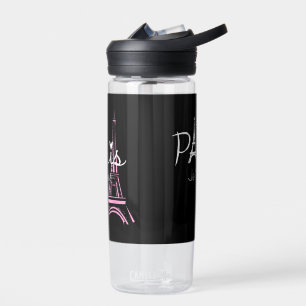 I Love Paris Eiffel Tower France French Souvenir Water Bottle