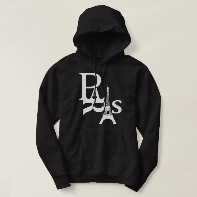 I Love Paris - Eiffel Tower - France Hoodie  Pullo (Design Front)