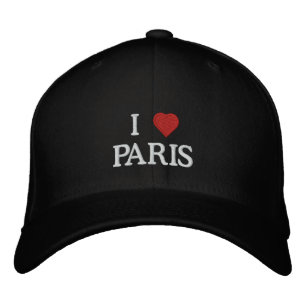 I Love Paris Embroidered Hat