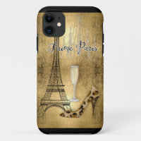 I Love Paris Gold Leaf Eiffel Tower Fashion Shoes