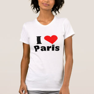 I Love Paris Heart T-Shirt