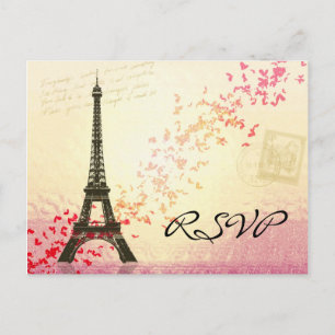 I love Paris in Springtime - RSVP Card